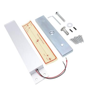 Imagem de Ymiko Fechadura Magnética Elétrica de Porta Com Força de Retenção de 280kg, Fechadura Eletromagnética de Liga de Alumínio 12V DC para Controle de Acesso, Design Normalmente Fechado