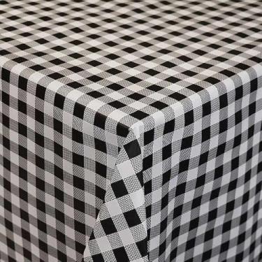 Imagem de Toalha de Mesa de Plástico Térmica e impermeável, para mesas(Xadrez preto)