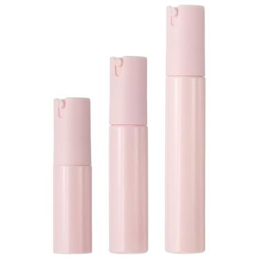 Imagem de YELARXI Frascos de bomba Airless, dispensador de cosméticos tamanho de viagem, recipientes recarregáveis, frascos de spray para produtos de higiene pessoal adequado para (hidratante/xampu/creme) 20/30