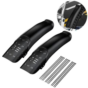 Imagem de Paralamas ajustáveis ​​para bicicletas de estrada e montanha, compatíveis com pneus 700c de 26 a 29 polegadas, dianteiros e traseiros. Paralamas alargados com aileron.(XQ778 2PCS)