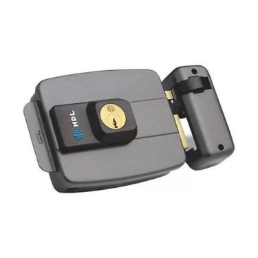 Imagem de Fechadura Elétricas de sobrepor para portas e portões C-90 Cinza Dupla