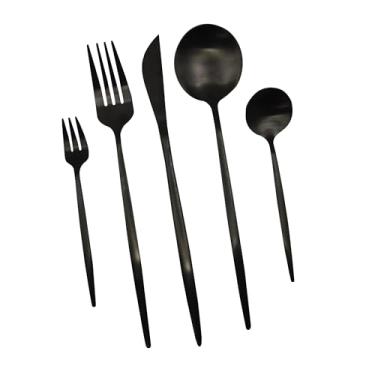 Imagem de Faqueiro 30 Peças em Inox Berlin Kenya Preto