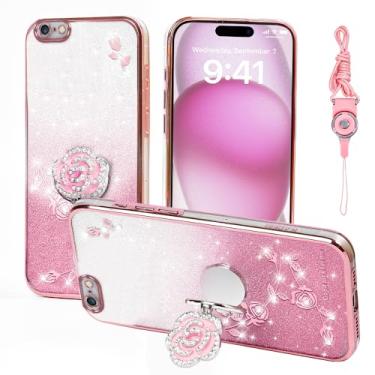 Imagem de Nouxwerx Capa para Apple iPhone 6 Plus (5,5 polegadas), capa protetora à prova de choque para iPhone 6s Plus (ouro rosa)