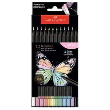 Imagem de Lápis de Cor Faber Castell Super Soft 12 Cores Pastel