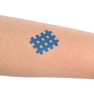Imagem de Cryfokt Adesivos de Cinesiologia Médica 20 Unidades / Conjunto Fita Cruzada de Algodão Respirável Papéis de Proteção Física para Esportes Azul, Vermelho para Cabeça, Ombros, Cotovelos, Joelhos, Pulsos (Azul escuro)