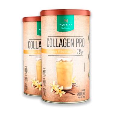 Imagem de Kit 2 Collagen Colágeno Hidrolisado Nutrify Baunilha 450g