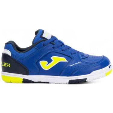 Imagem de Chuteira Futsal Joma Top Flex Jr Infantil Azul, Azul amarelo, 35