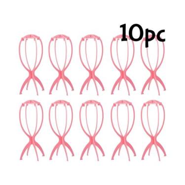 Imagem de 10 Peças De Suporte Para Peruca De Plástico Durável E Portátil, Montag