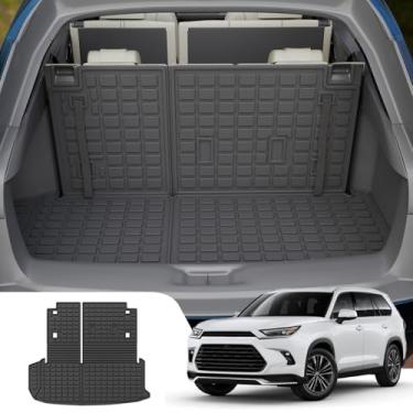 Imagem de Dattumar Tapete de carga compatível com Toyota Grand Highlander 2024 2025 2026 forro de carga TPE protetor de capa de assento traseiro 2024 Grand Highlander Accessories (tapete de porta-malas com