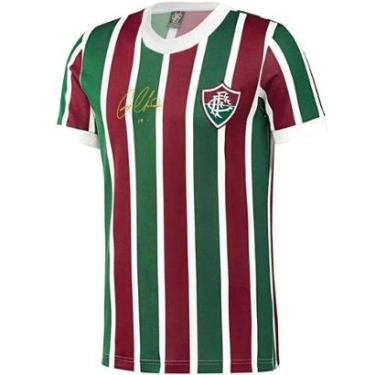 Imagem de Camisa Fluminense Retrô Cano Juvenil Infantil Unissex-Masculino
