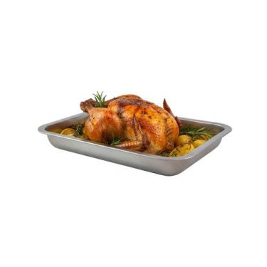 Imagem de Assadeira Aluminio Retangular Forma Culinaria Gastronomia Duravel Resi