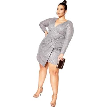 Imagem de CITY CHIC Vestido plus size, vestido Razzle, Metal, 54