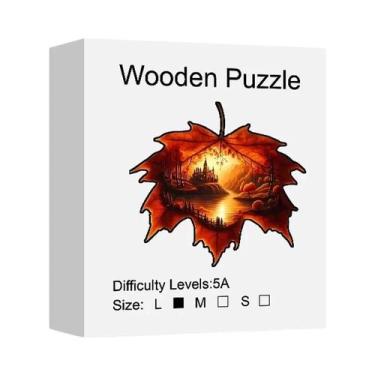 Imagem de Quebra-cabeça De Madeira Com Folha De Bordo, Brinquedos De Alta Dificu