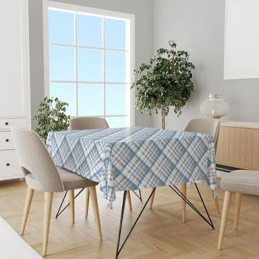 Imagem de Toalha Mesa Plástica Térmica Xadrez Bbaz 4 6 lugares 1,60 - Idealiza