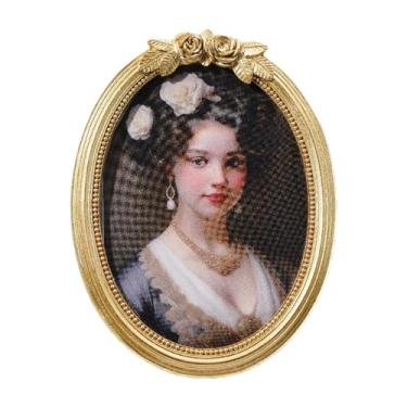 Imagem de predolo Porta-retratos retrô com design ornamentado, suporte decorativo para fotos, ideal para mesa de jantar, estante, de entrada e sala de estar, 8inch