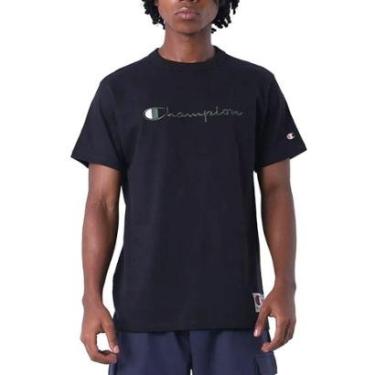 Imagem de Camiseta Champion Heritage Script 30 Colors Black-Masculino