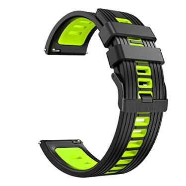 Imagem de BKUANE Pulseira de relógio inteligente pulseiras de silicone para Zeblaze NEO 3/Stratos/GTR2 pulseiras pulseira 22mm pulseira (cor: estilo J, tamanho: para Zeblaze NEO 3)