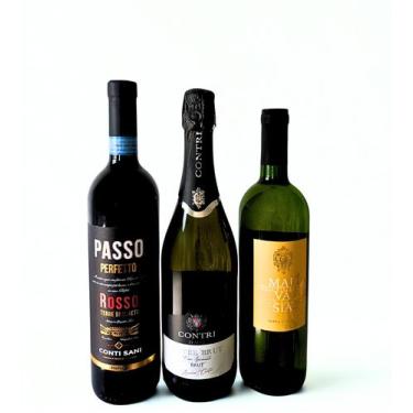 Imagem de 3 Vinhos Italianos Passo, Contri e Malvasia 750ml - Passo, Contri, Mal