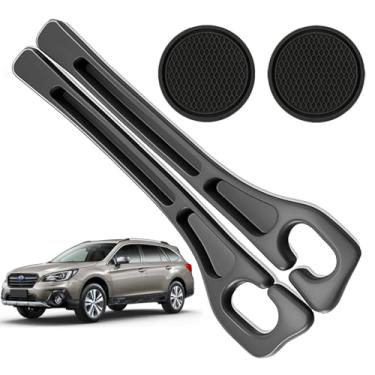 Imagem de POSPICE Organizador de enchimento de lacunas de assento de carro compatível com acessórios Subaru Outback Bloqueador de plugue de lacuna de assento com slot de armazenamento antiderrapante suporte de
