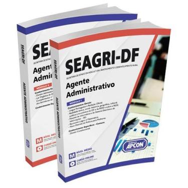 Imagem de Apostila SEAGRI-DF 2022 - Agente Administrativo - GRUPO APCON