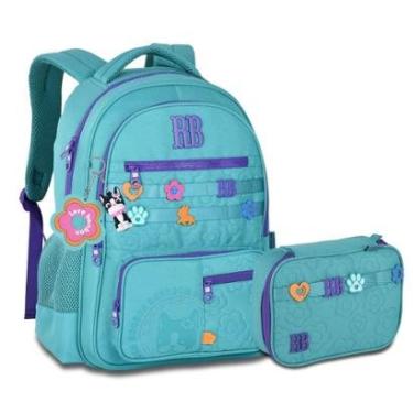 Imagem de Kit Mochila Com Estojo Box Escolar Feminino Rebecca Bonbon-Feminino