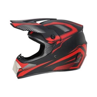 Imagem de Kit De Capacete MX Infantil Com Certificação DOT/ECE, Óculos Ventilado