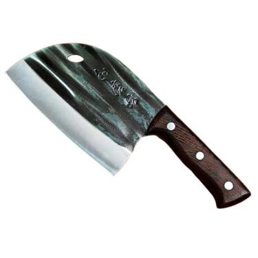 Imagem de FACA CUTELO COM BAINHA FORJADO À MÃO COZINHA CULINÁRIA CORTE CARNE OSSOS LEGUMES