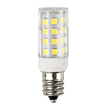 Imagem de Lâmpadas LED E12 de Cerâmica 4W AC220V Base Parafuso Luz Milho Sem Pisca Econômica Alto CRI Ra 80 Ângulo Feixe 360 Dissipação Calor para Geladeira Coz
