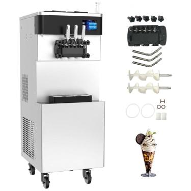 Imagem de Máquina de Sorvete Soft Monosabor Comercial XPW Branco Alta Produção 4,5L Hopper 1000W 110V Modelo BQL-9200ST