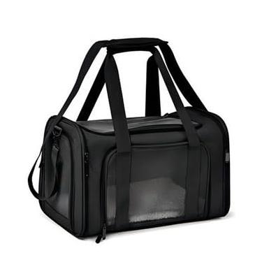 Imagem de Bolsa De Viajem Para Transporte Pet Ideal para Cães e Gatos | Ideal para Viagens, Veterinário e Passeios de Carro(Preto)