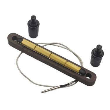 Imagem de oshhni Captador piezoelétrico para baixo, peça de reposição profissional, robusta, fácil de instalar e leve, com conector de saída de 2,5 mm, 4 Cordas