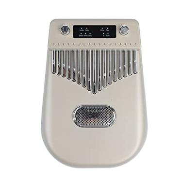 Imagem de KIMISS Piano de Polegar Kalimba Eletrônico Inteligente de 17 Teclas - Instrumento Musical Portátil Com Funcionalidade Multimodo e Notas Gravadas - Ideal para Iniciantes e Adultos (Ouro)