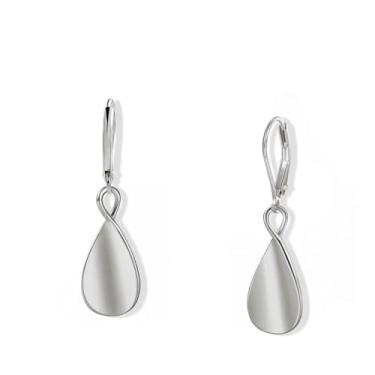 Imagem de Brincos de gota de ouro modernos para mulheres, pingente de folha delicada, curvado, com fecho de alavanca, simples, noivado, aniversário, dia dos namorados, joias de Natal, Large, Liga de aço, Sem