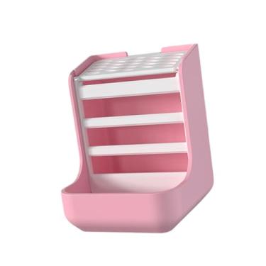Imagem de MFMEXUL Alimentador de Feno para Coelhos, Suporte para Grama, Evita Tombamento E Desperdício de Alimentos, Alimentador para Porquinhos-da-índia, Dispensador D, Rosa