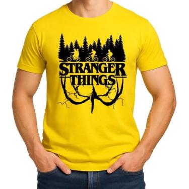 Imagem de Camiseta Camisa Adulto Feminina Masculina Algodão SÉRIE Stranger Thing