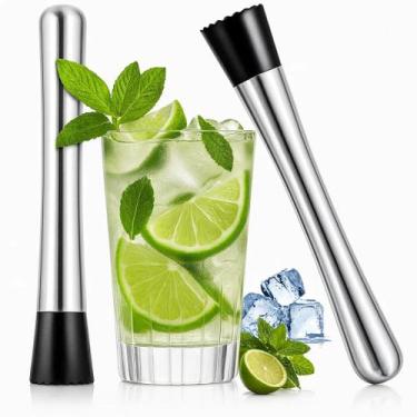 Imagem de Kit 2 Socador de Caipirinha Macerador P/ Drinks em Aço inox Profission