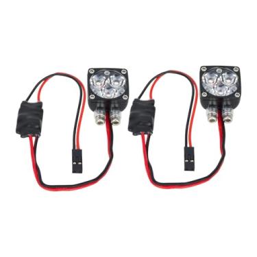 Imagem de oshhni Kit de Iluminação para Carros Modelo 2x Preto Performance Reparo Multifuncional Upgrade CH3 Acessórios Profissionais Resistentes para SCX6 SCX10