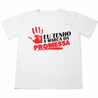 Imagem de Camisa Personalizada Cristã  Frase A Marca Da Promesa Estampada Adulto