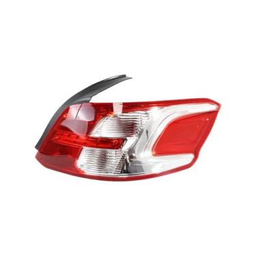 Imagem de FLJOYOEU Luz traseira traseira do carro, luz de freio, luz de aviso, para-choque, caixa de luz traseira, compatível com Peugeot 301 2012-2016 9674807780 (direita)