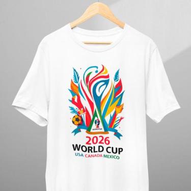 Imagem de Camiseta Infantil Adulto Copa do Mundo 2026 World Cup USA CANADA MEXIC