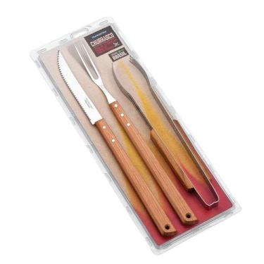 Imagem de Kit para Churrasco em Aço Inox Tramontina 3 Peças