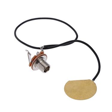 Imagem de Transdutor de violão pré-fioado Amplificador Piezo Jack Pickup Acessório para instrumentos acústicos transparente Instalação fácil Som natural completo Adequado corda