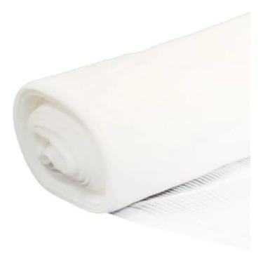 Imagem de Tela Tecida Branca Fachada Agrícola Obras - 3X10M