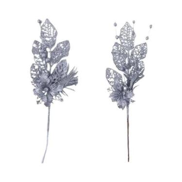 Imagem de Buquê De Frutas Artificiais Com Glitter Para Decoração De Árvore De Na