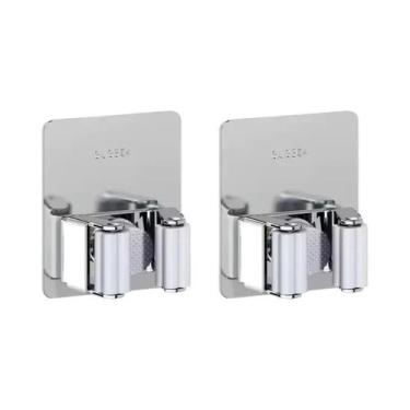 Imagem de Suporte De Parede Em Aço Inoxidável Para Vassouras E Rodos, Organizado