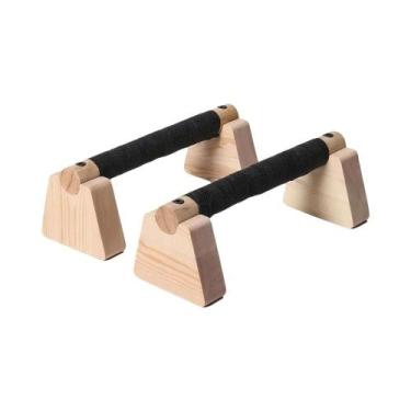 Imagem de Barras De Madeira Para Flexões, Equipamento De Exercício Para Treino E