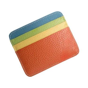 Imagem de Carteira Ultra Fina Para Cartões De Crédito Pequena Com 6 Slots Para C