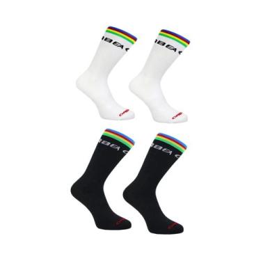 Imagem de Meias Unissex De Secagem Rápida Até a Panturrilha Para Ciclismo E Fute