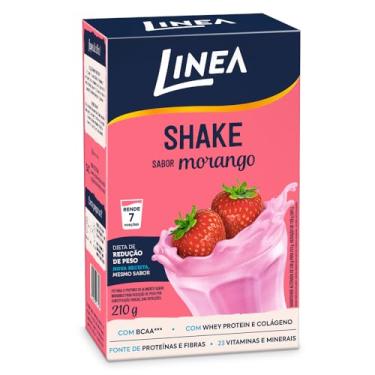 Imagem de Linea Shake em Pó Sabor Morango 210g