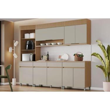 Imagem de Cozinha Modulada Nesher Realeza 5 Peças CZ101 Carvalho/Greice
